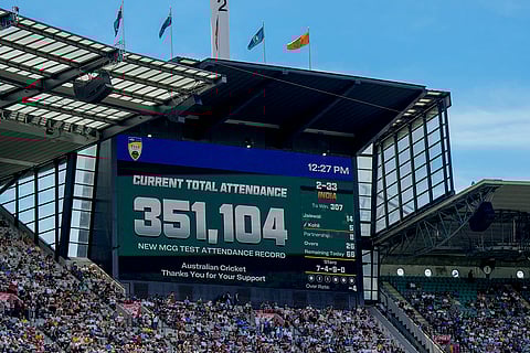 India Vs Australia, 4th Test Day 5: Scoreboard shows the official attendance on the last day