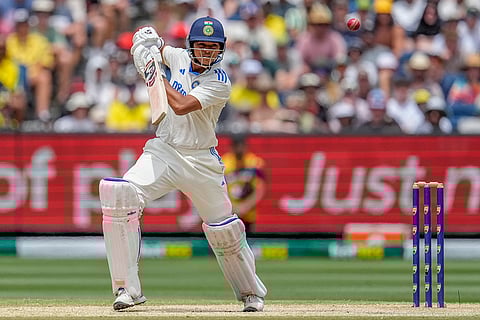 India Vs Australia, 4th Test Day 5: India's Yashasvi Jaiswal plays a shot