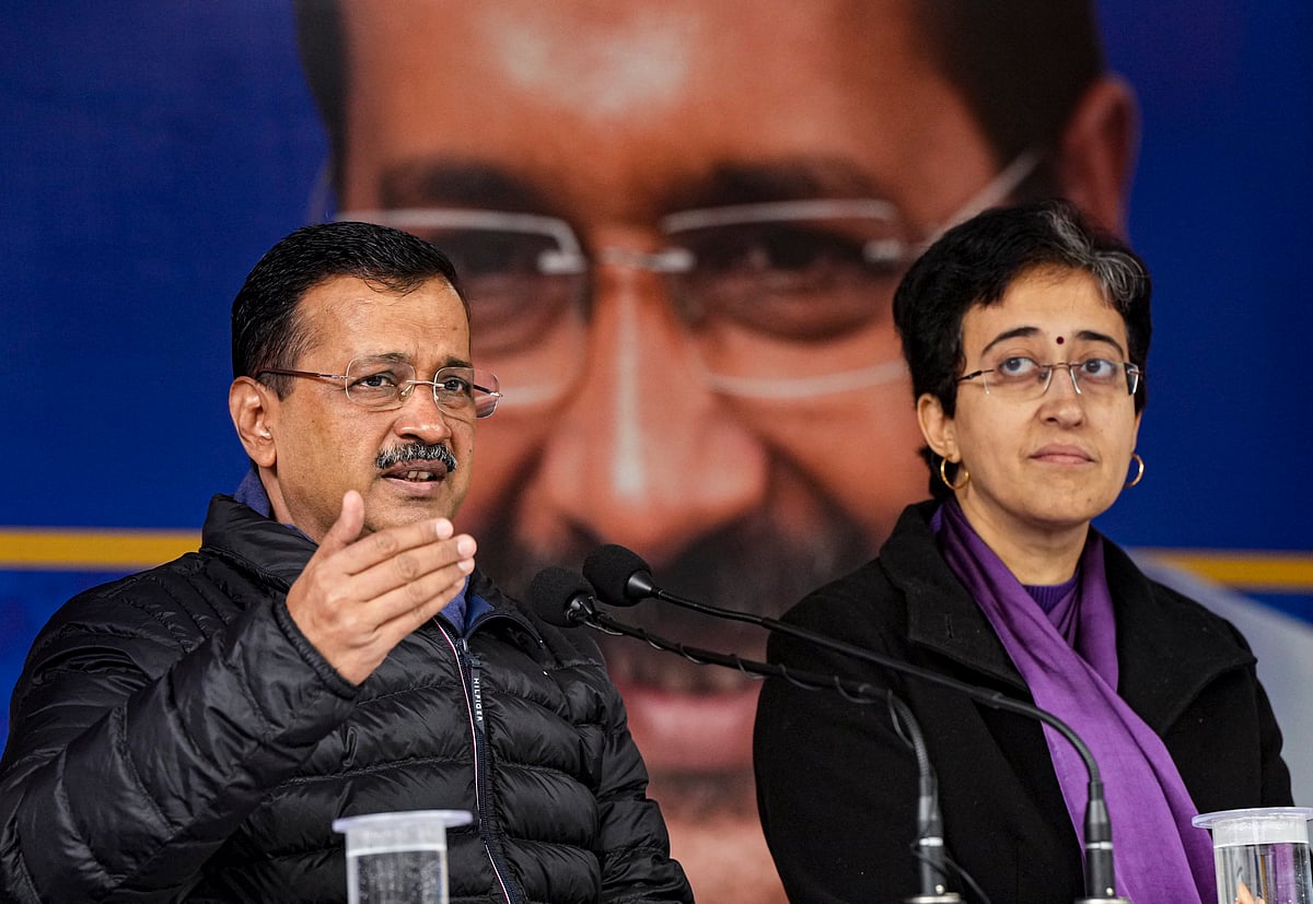 PTI :  AAP national convener Arvind Kejriwal with Delhi CM Atishi addresses a press conference, in New Delhi, Monday, Dec. 30, 2024. 