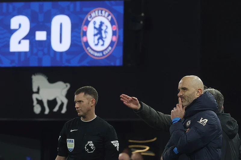 English Premier League soccer Ipswich Town and Chelsea match pics: Enzo Maresca