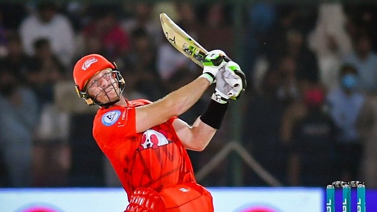 Photo: X | Nawaz : Martin Guptill playing for Islamabad United In the Pakistan Super League.