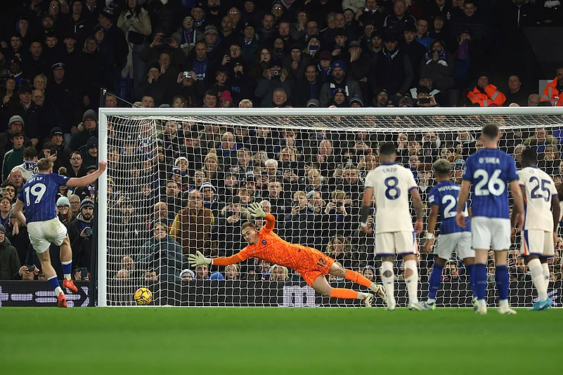 English Premier League soccer Ipswich Town and Chelsea match pics: Liam Delap
