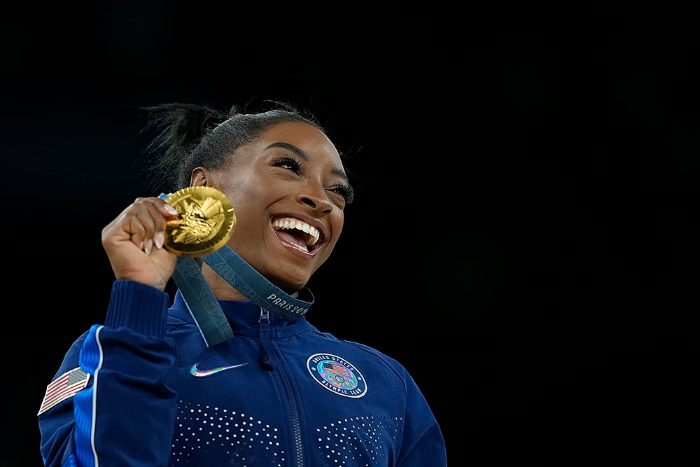 | Photo: AP/Francisco Seco, File : Simone Biles