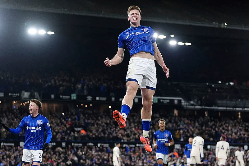 English Premier League soccer Ipswich Town and Chelsea match pics: Liam Delap