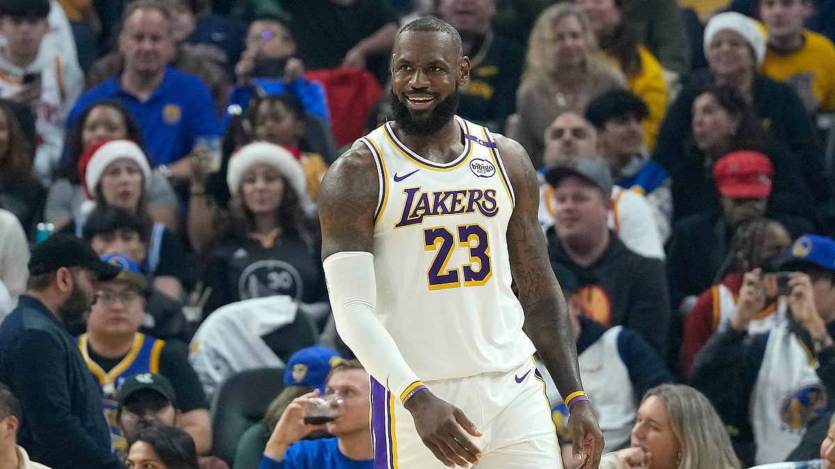 Los Angeles Lakers' LeBron James. - null