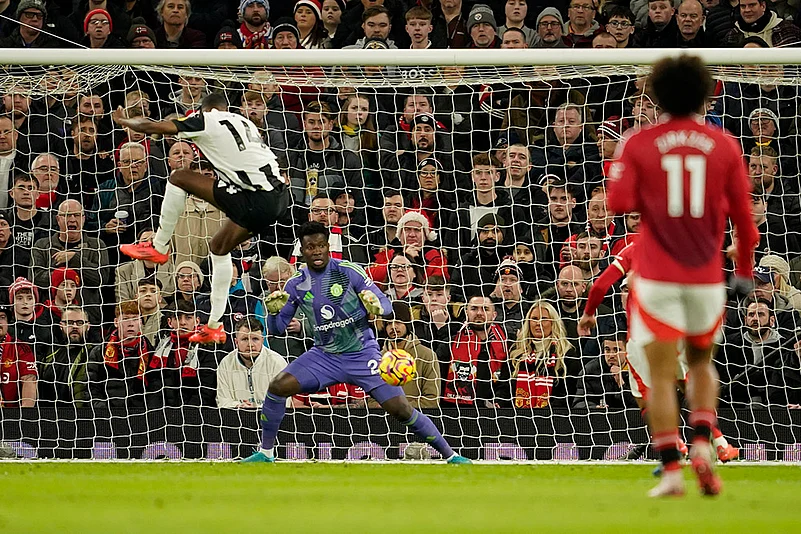 English Premier League soccer Manchester United and Newcastle match pics: Alexander Isak