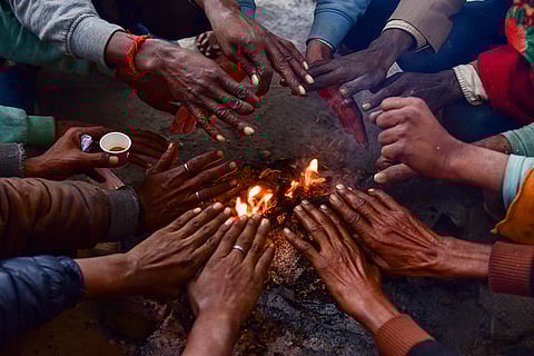 Weather: Cold winter morning