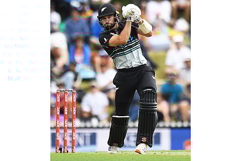 NZ Vs SL 3rd T20I: New Zealand's Tim Robinson plays a shot