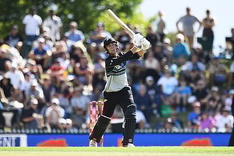 NZ Vs SL 3rd T20I: New Zealand's Zak Foulkes plays a shot