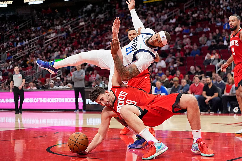 NBA basketball game Houston Rockets vs Dallas Mavericks match photos: Alperen Sengun
