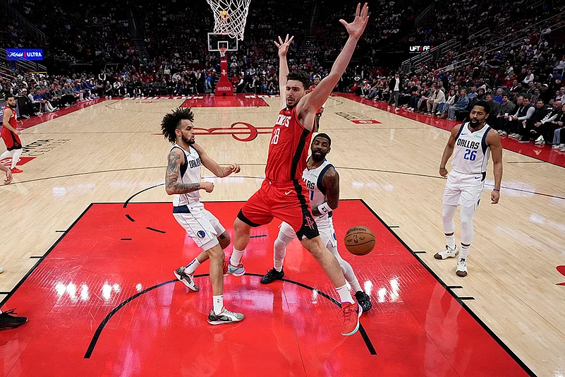 NBA basketball game Houston Rockets vs Dallas Mavericks match photos: Alperen Sengun