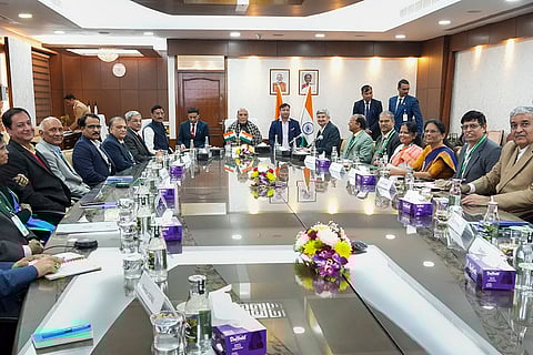 Rajnath Singh visits DRDO HQ