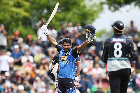 NZ Vs SL 3rd T20I: Sri Lanka player Kusal Perera celebrates his century