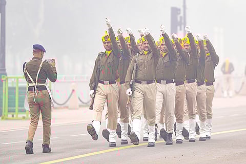 Republic Day Parade rehearsal in Delhi