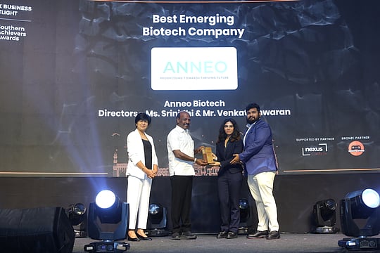 Anneo Biotech Bags The Outlook Business Spotlight - Entity Awards 2024 For Best Emerging BioTech Company