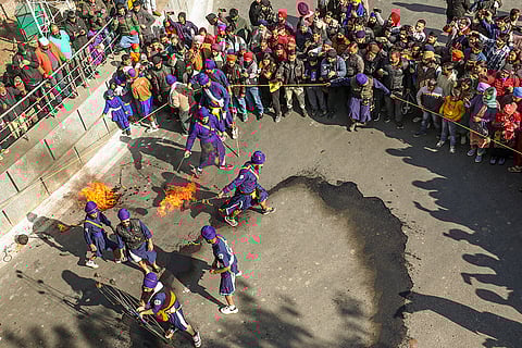 Sikh procession ahead of Guru Gobind Singh Jayanti