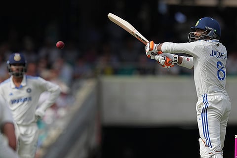 AUS vs IND 5th Test Day1: India's Ravindra Jadeja hits a four