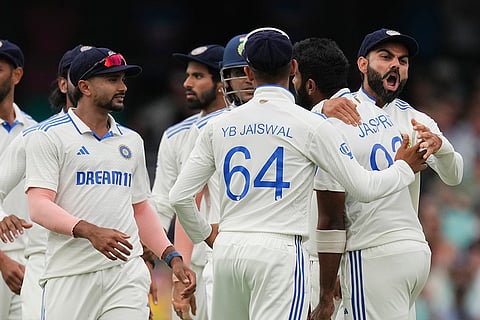 AUS vs IND 5th Test Day1: India's Virat Kohli celebrates with Jasprit Bumrah after the wicket Australia's Usman Khawaja