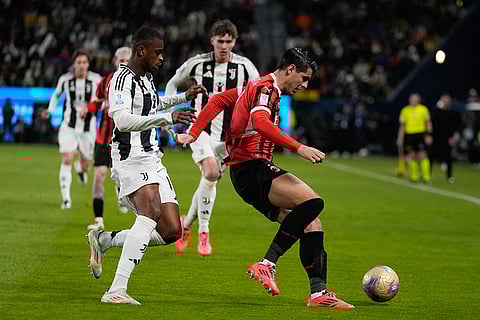 Football: AC Milan vs Juventus