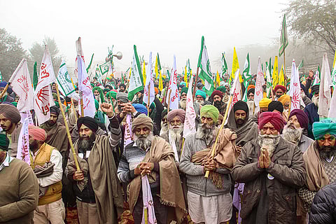 Kisan Mahapanchayat at Khanauri border