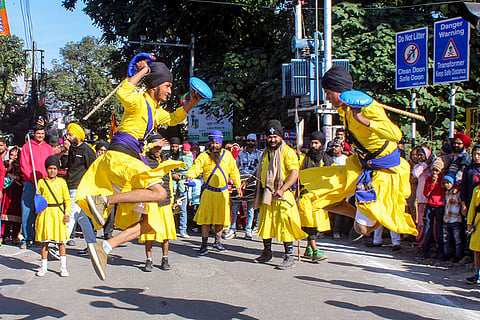 Sikh procession ahead of Guru Gobind Singh Jayanti