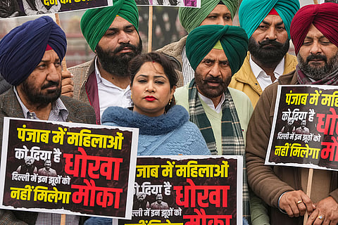 Congress leaders from Punjab address media