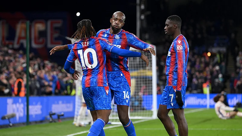 Crystal Palace celebrate their equaliser