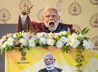 kamalkishore/PTI : "The Congress is indulging in anti-national activities. They want illegal Bangladeshi immigrants to settle in Assam," the Prime Minister said. 