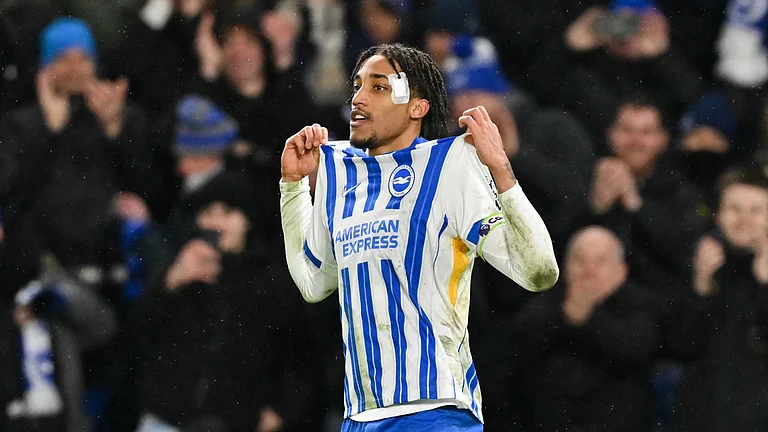 Brighton goalscorer Joao Pedro - null