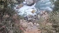 | Photo: Screengrab from video footage : Dozens Of Livestock Killed In Kishtwar Landslide