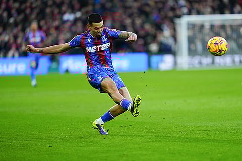 EPL 2024-25: Crystal Palace's Ismaila Sarr shoots the ball
