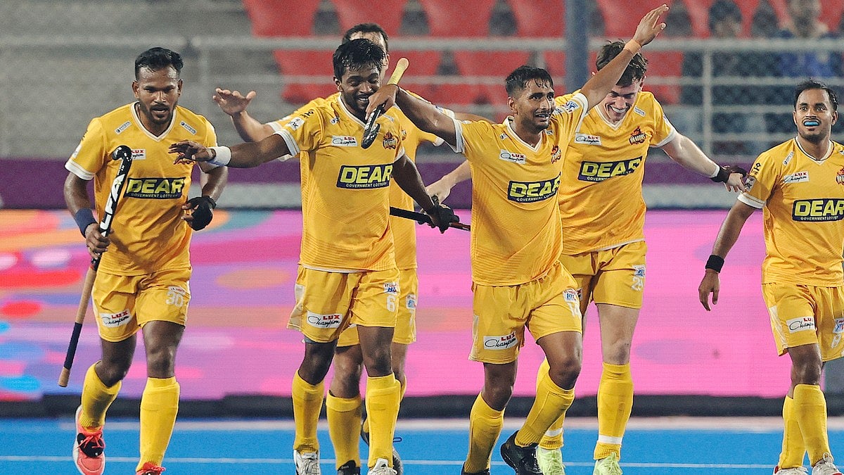 Tamil Nadu Dragons Hockey India League match against UP Rudras