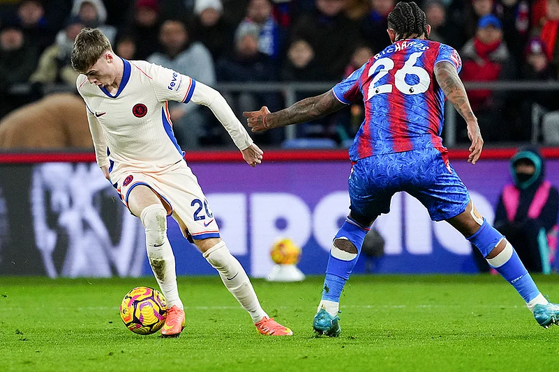 English Premier League soccer match Crystal Palace vs Chelsea photos: Cole Palmer