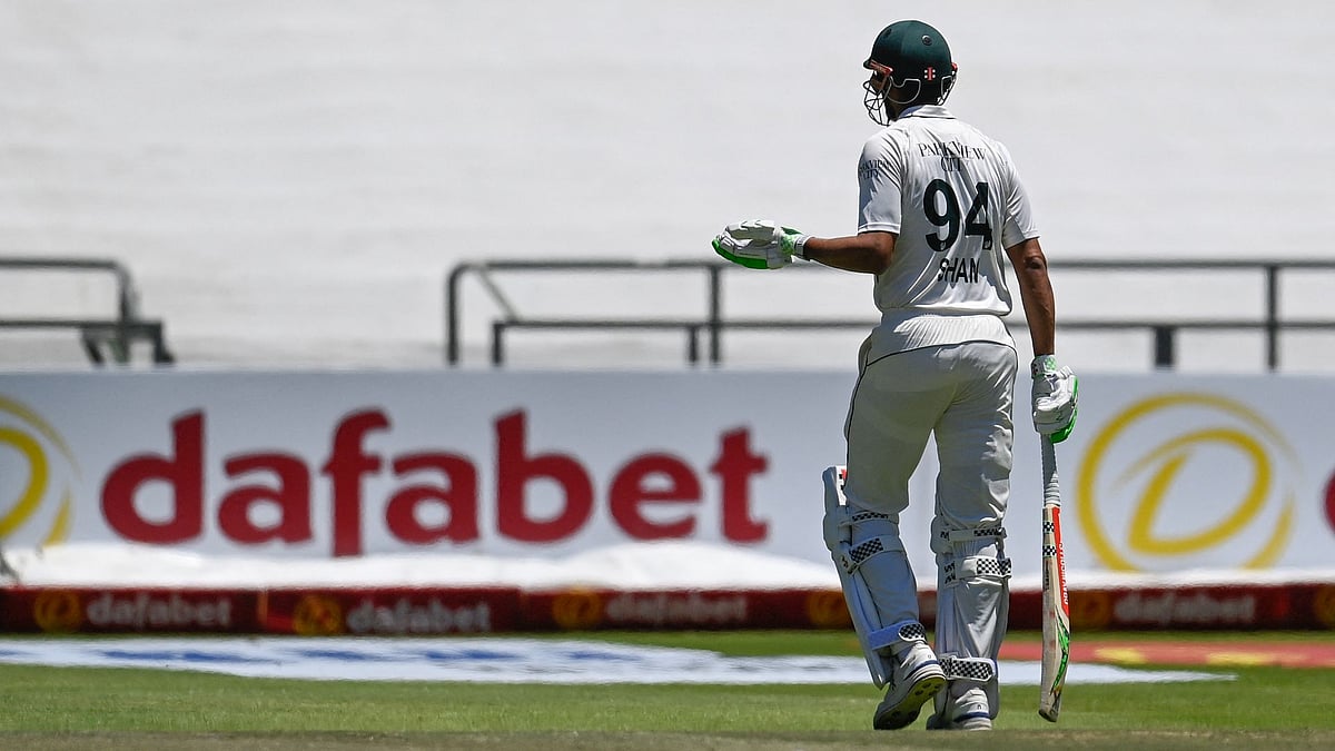 Masood cut a frustrated figure after his dismissal
