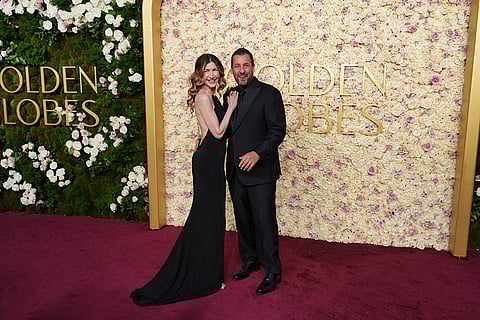Jackie Sandler, left, and Adam Sandler