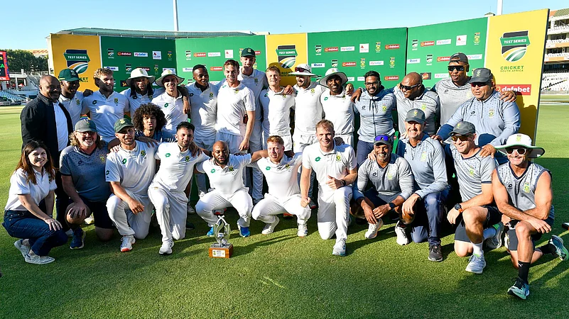 South Africa celebrate their series win over Pakistan