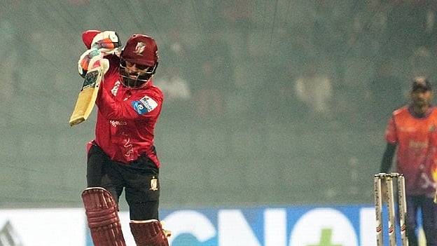 Instagram/Bangladesh Premier League : Tamim Iqbal bats during the BPL match between Fortune Barishal and Durbar Rajshahi.