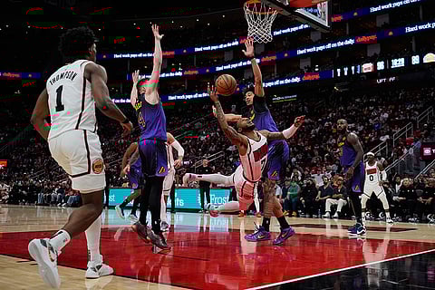 NBA Basketball Game: Houston Rockets vs Los Angeles Lakers