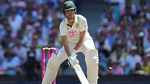 AP : Sam Konstas bats during the fifth India vs Australia Test in Sydney.