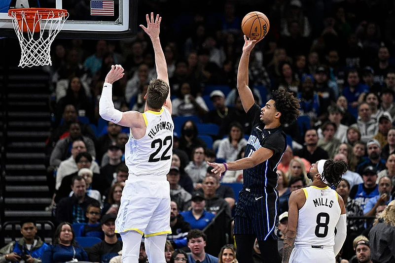 NBA Basketball Utah Jazz vs Orlando Magic pics: Jett Howard