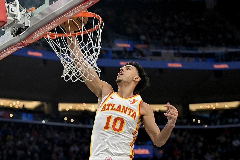 NBA Basketball Atlanta Hawks vs Los Angeles Clippers pics: Zaccharie Risacher