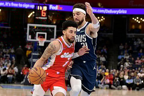 NBA 2024-25: Grizzlies guard Scotty Pippen Jr. (1) handles the ball