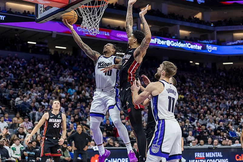 NBA Basketball game Miami Heat vs Sacramento Kings match photo: DeMar DeRozan
