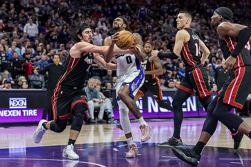 NBA Basketball game Miami Heat vs Sacramento Kings match photo: Malik Monk
