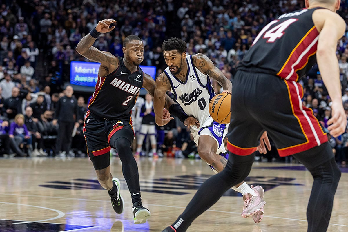 NBA Basketball game Miami Heat vs Sacramento Kings match photo: Malik Monk