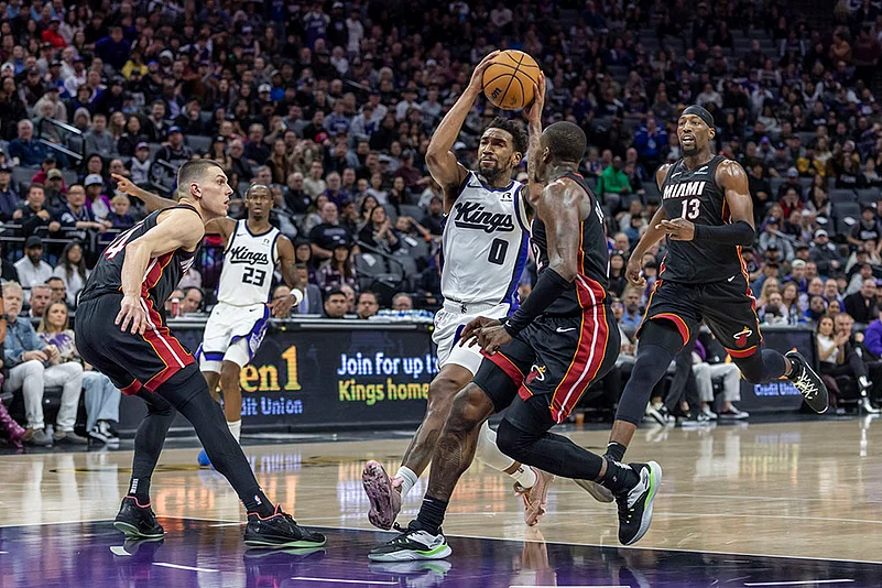 NBA Basketball game Miami Heat vs Sacramento Kings match photo: Terry Rozier III