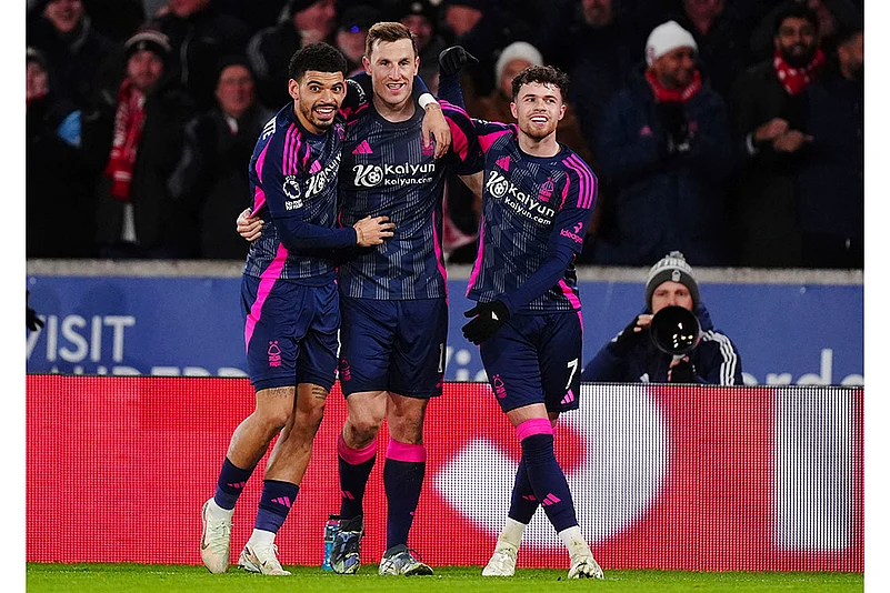 Premier League Soccer Nottingham Forest vs Wolverhampton Wanderers match pics: Chris Wood