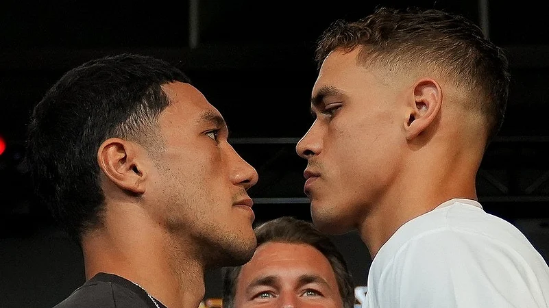 Jai Opetaia and David Nyika ahead of their IBF cruiserweight belt fight