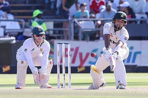 RSA Vs PAK, 2nd Test: Pakistan's Aamir Jamal plays a shot