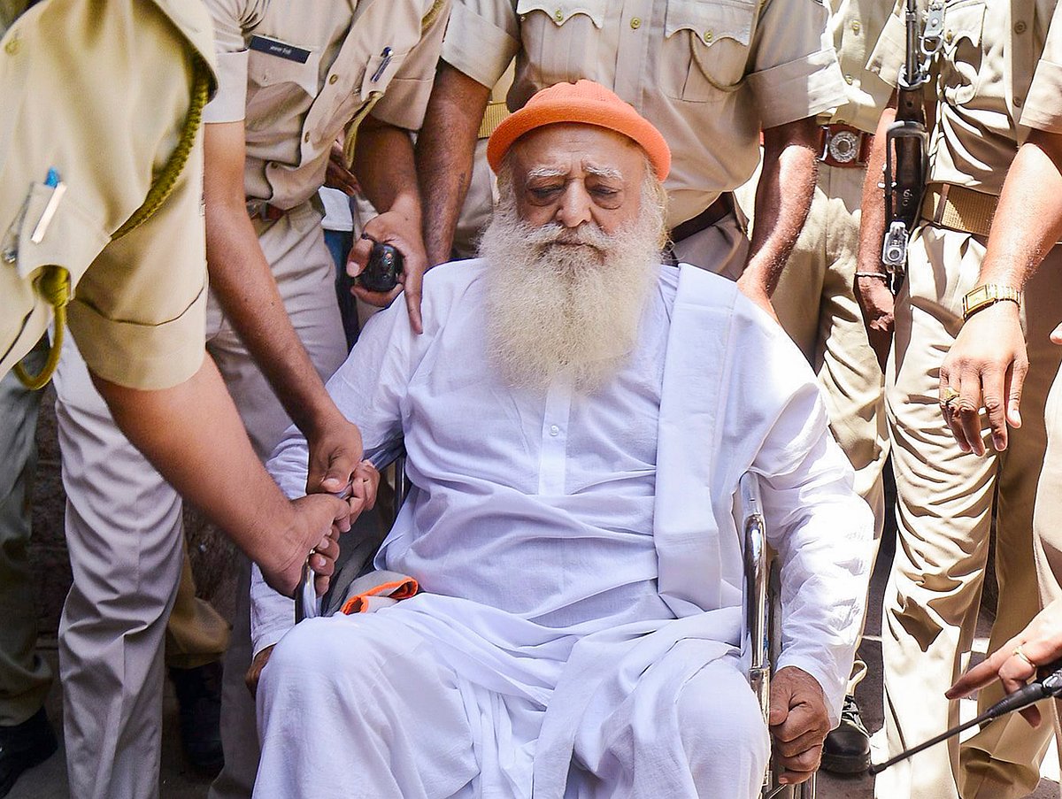 PTI : (FILE) Self-styled godman Asaram Bapu